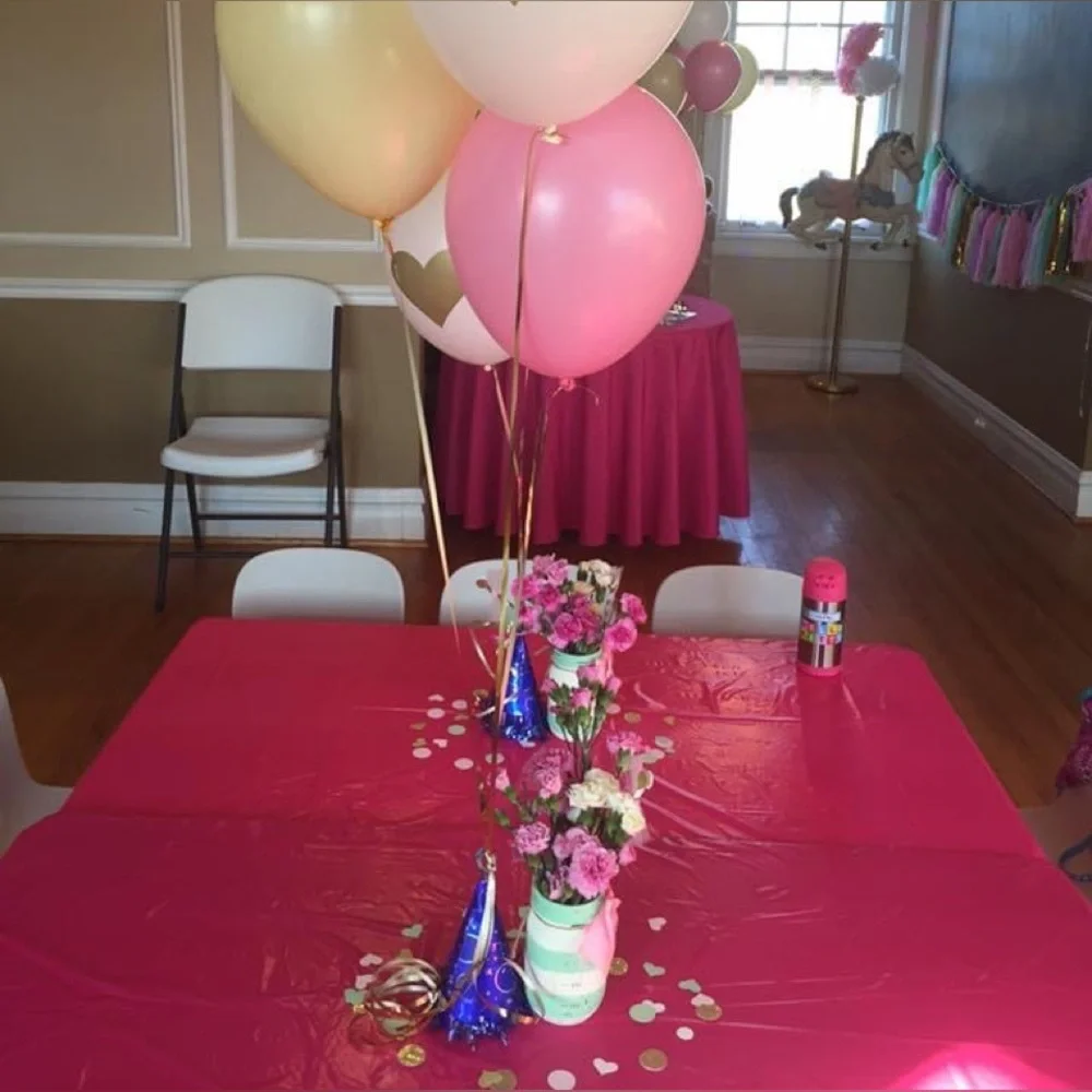 Betsy White Heart Balloons set (includes 2) gold heart white balloons NWT